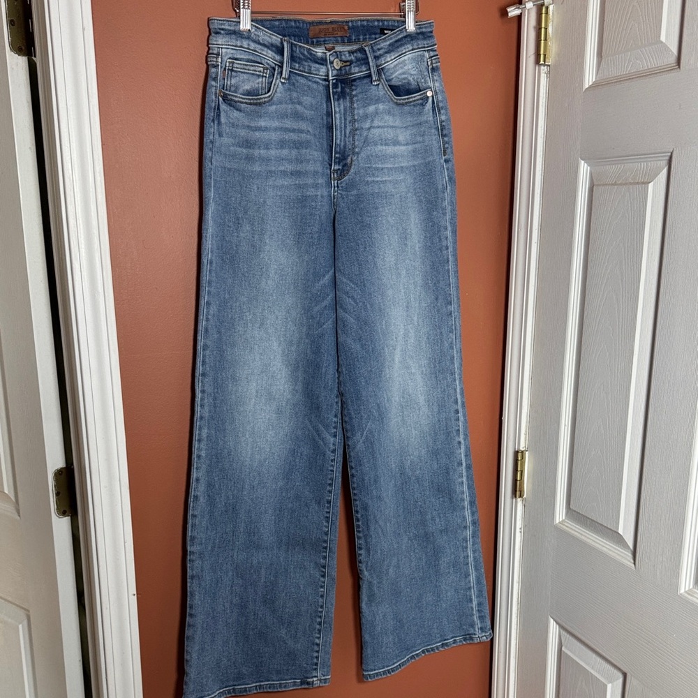 Judy Blue Wide Leg Blue Denim Jeans